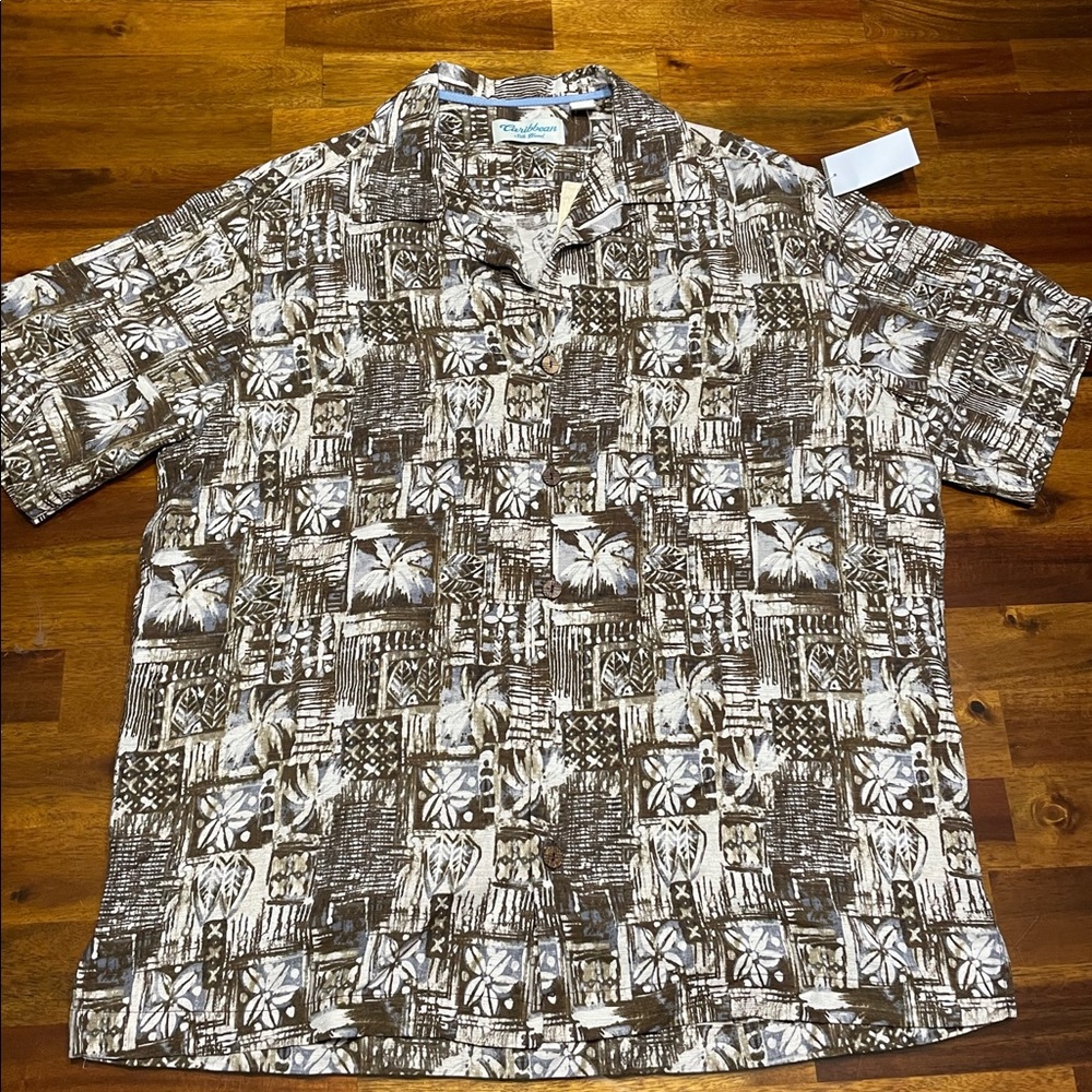 Caribbean brand beach button-up